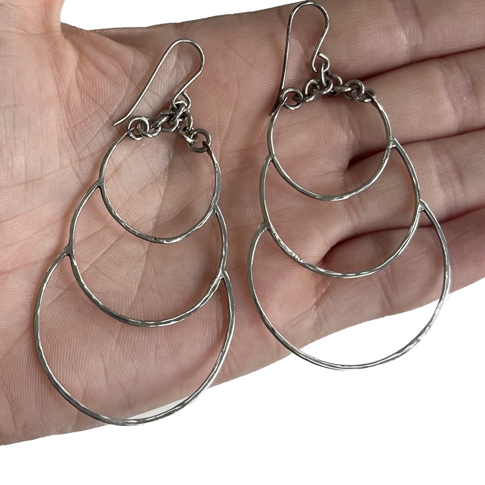 🎈$5 add on - Hammered Silver EARRINGS.
